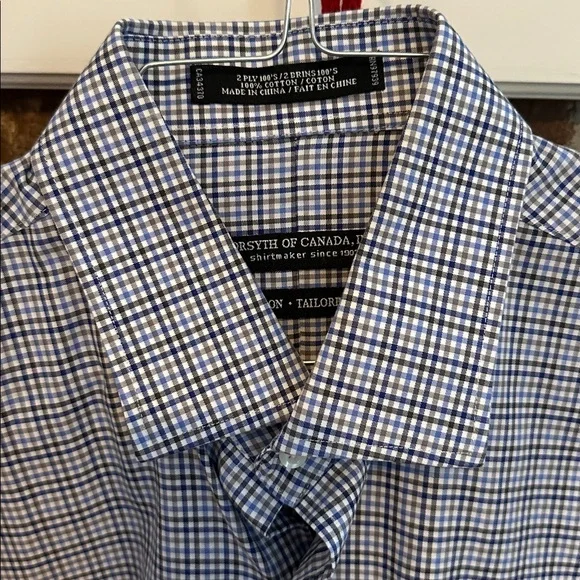 4 Mens Forsyth of Canada Non-Iron Tailored Fit Dress Shirts - Picture 13 of 17